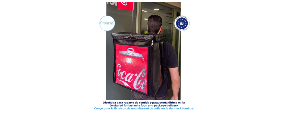 Fabricante de mochilas isotérmicas personalizadas para eventos, festivas y conciertos - mochilas delivery Pronens