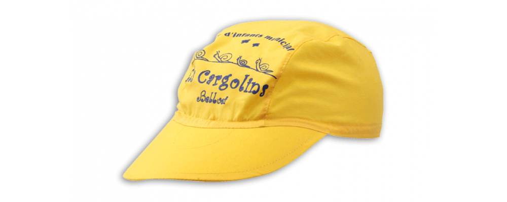 Fabricante de gorras infantiles personalizadas para guarderías y escuelas infantiles amarillo