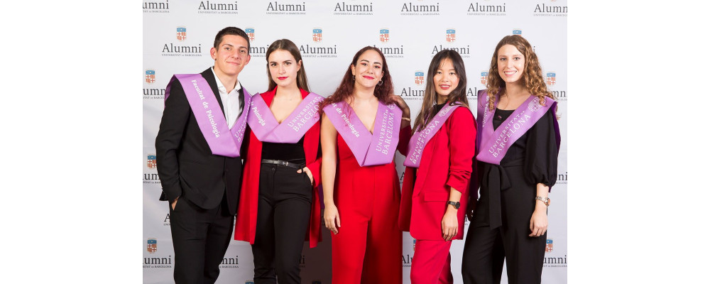 Fabricante bandas de graduación de tela con logo serigrafiado - Banda graduación tela morado