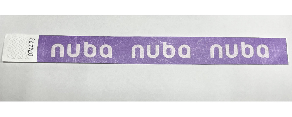 Fabricante de pulseras económicas papel irrompible Tyvek personalizadas para para control de acceso en sala VIP discotecas Nuba