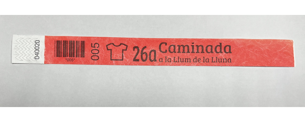 Fabricante de pulseras económicas papel irrompible Tyvek personalizadas para control de acceso en eventos deportivos