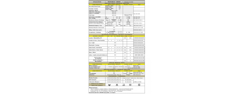 Ficha técnica tejido manguito sanitario hidrofugado