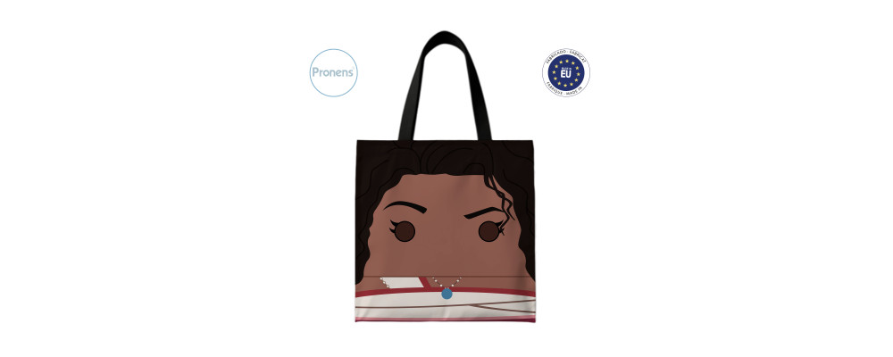 Fabricante de bolsa Tote bag con diseño impreso a todo color en toda la superficie 4
