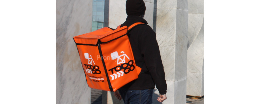 Mochila Delivery small delivery personalizada medidas Glovo