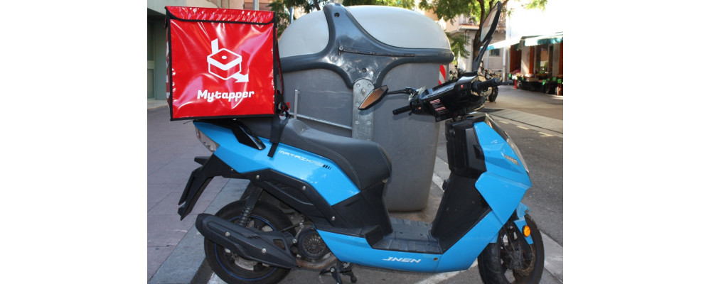 Mochila delivery personalizada pizzas soporte para llevar en motocicleta