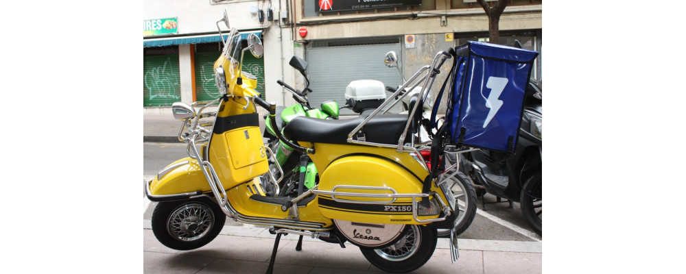 Mochila térmica repartidor a domicilio soporte para colocar en motocicleta