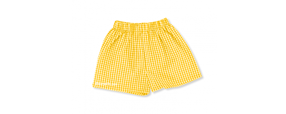 Pantalón cuadros amarillo  - Uniformes guardería Pronens