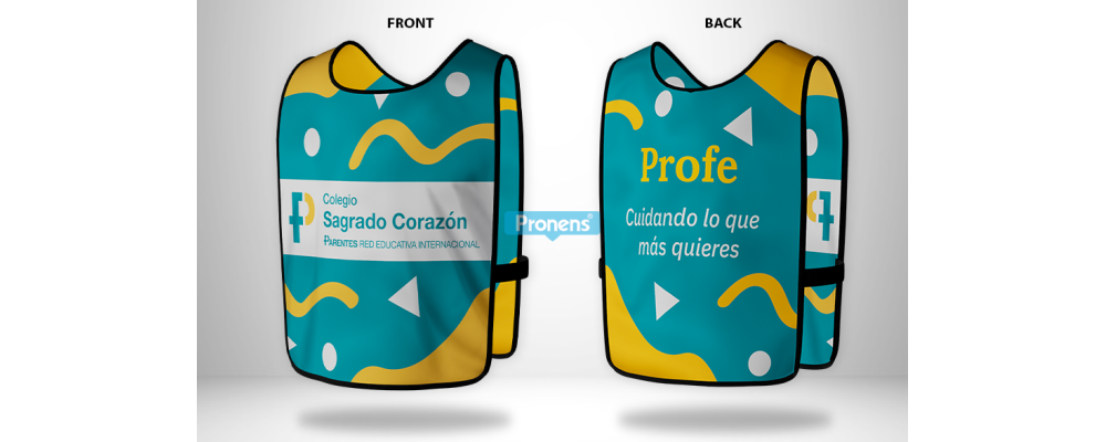 Fabricante peto identificativo de poliéster para Colegio Sagrado Corazón