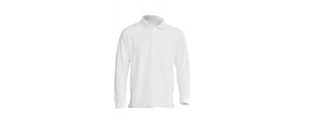 Polo manga larga blanca personalizado - Uniformes guardería Pronens