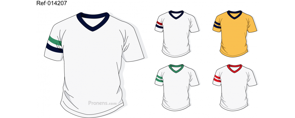 Camiseta escolar personalizada para uniformes escolares Ref.014207 - Camisetas escolares Pronens