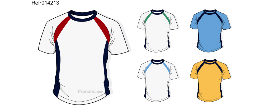 Camiseta colegio personalizada para uniformes escolares Ref.014213 - Camisetas escolares Pronens