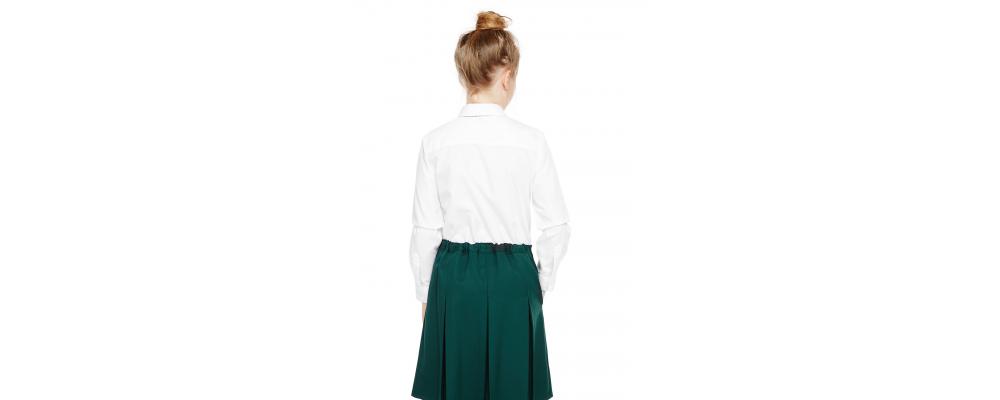 Espalda camisa colegial chica - Uniformes escolares Pronens