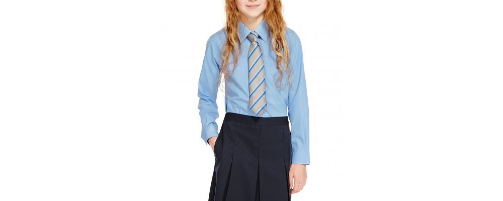 Camisa colegial azul - camisas colegiales Pronens