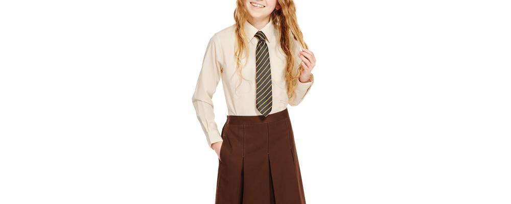 Camisa colegial beige - camisas colegiales Pronens