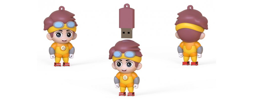 Fabricante de USB personalizado en 3D dibujo manga