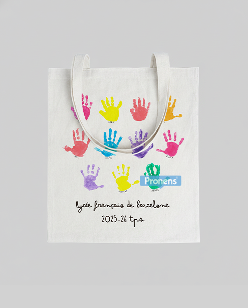 Fabricante bolsa tote bag poliéster tacto algodón