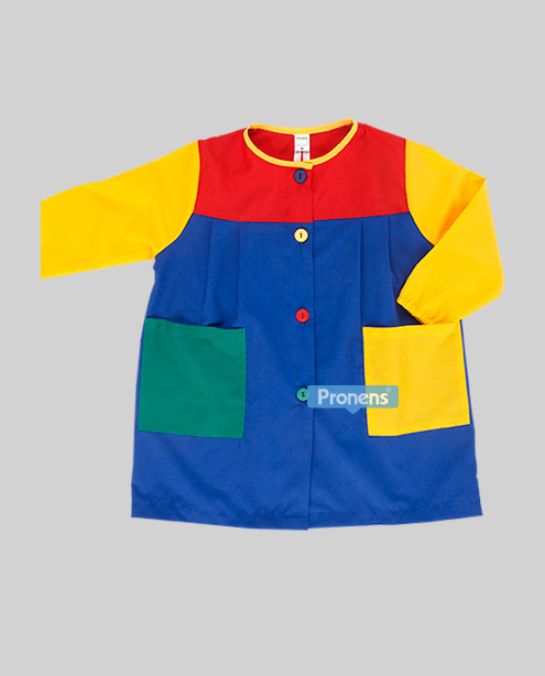 babi escolar guardería botones popelín