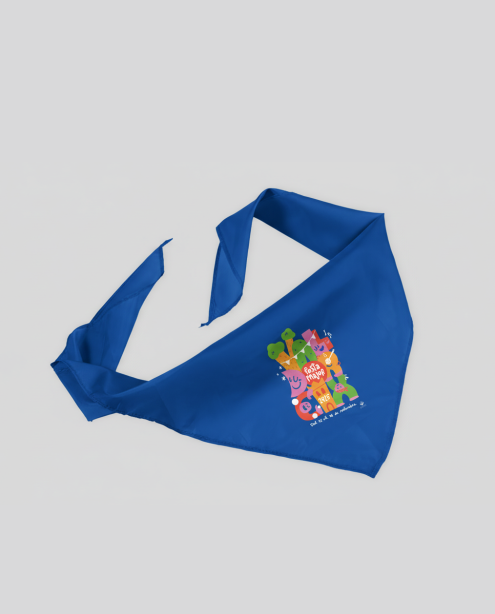 Fabricante de pañuelos para licitación de fiesta mayor en tejido popelín algodón con logo a todo color