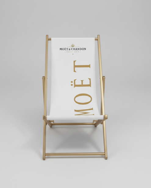 Fabricante de fundas publicitarias para hamacas de maderas en conciertos y festivales musicales