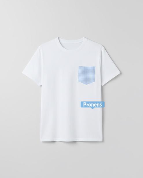 camiseta premium algodón con bolsillo vichí pronens para educadoras infantiles