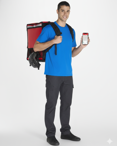 Fabricante de camisetas personalizadas con tu logo para empresas de reparto y mensajería