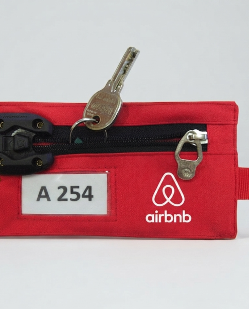 Fabricante de bolsas guarda llaves personalizadas con cierre de seguridad