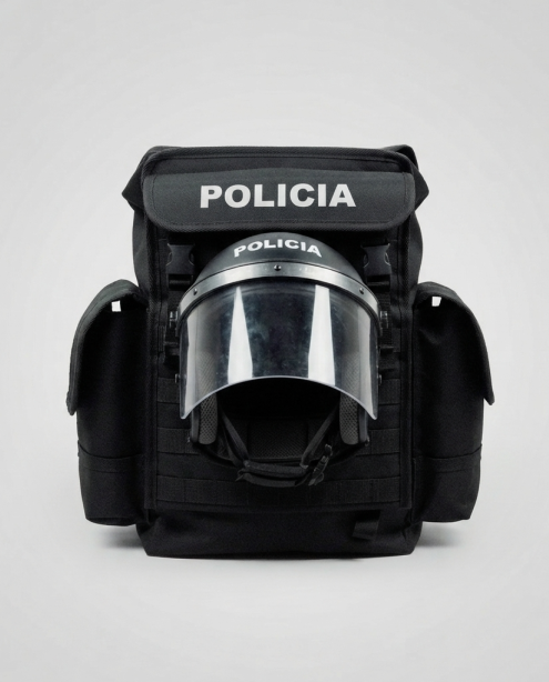 Fabricante de mochila personalizada para transporte de material antidisturbios de policía y mossos d'esquadra