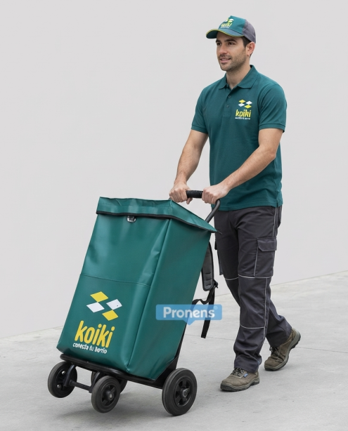 Bolsa mochila con asas para la espalda para carro de reparto a domicilio