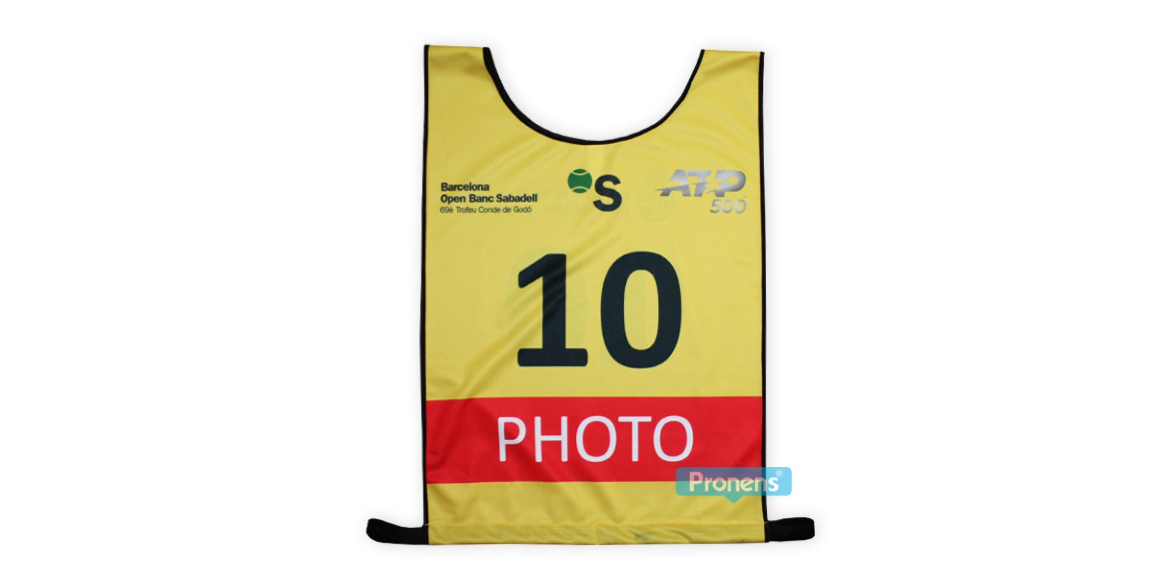 Fabricante de peto identificativo evento deportivo real club de tenis barcelona