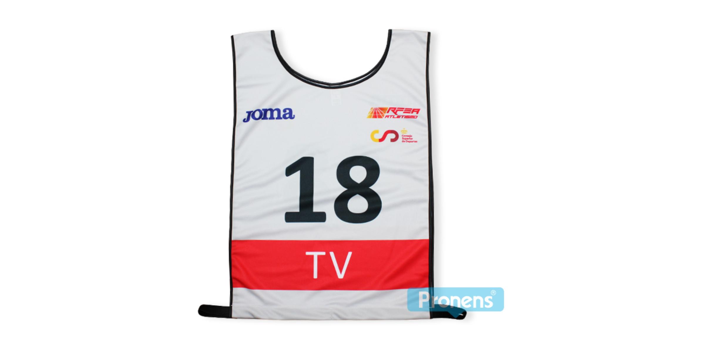 Fabricante de peto identificativo evento deportivo Real Federación Española Deporte