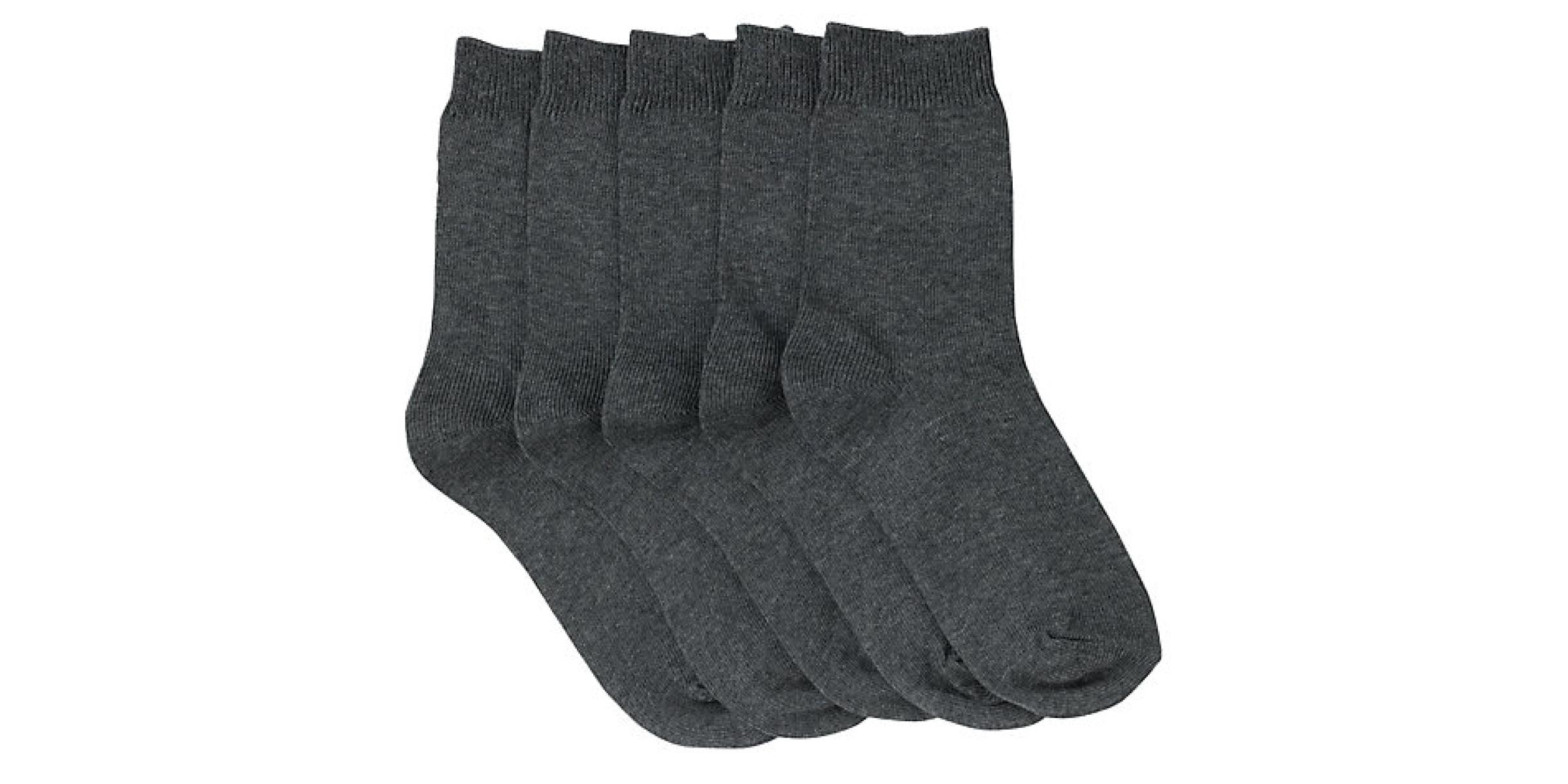 Fabricant de chaussette scolaire grise personnalisée pour uniformes scolaires d'écoles