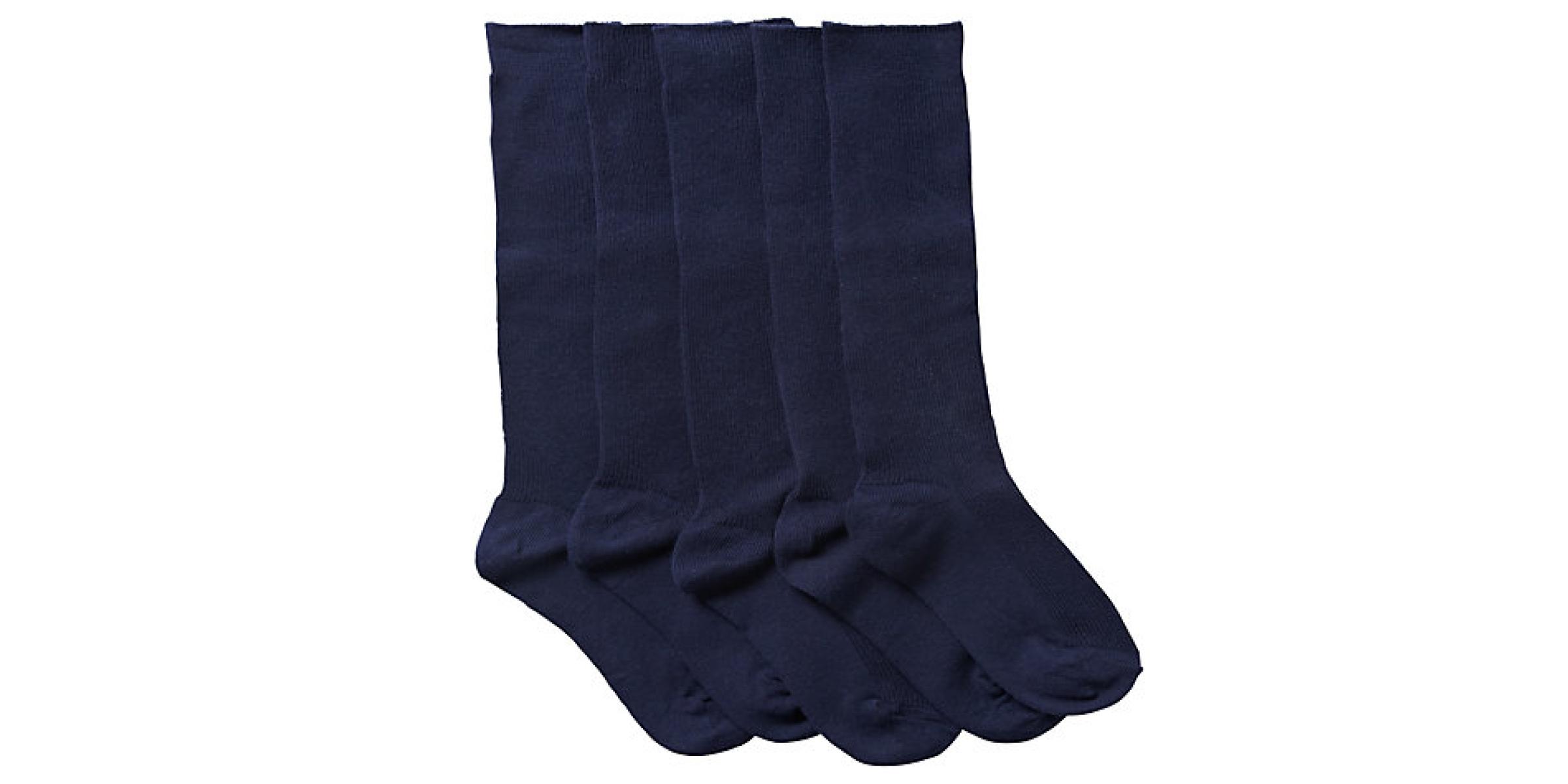 Fabricant de chaussettes scolaires hautes marines personnalisées pour uniformes scolaires d’écoles