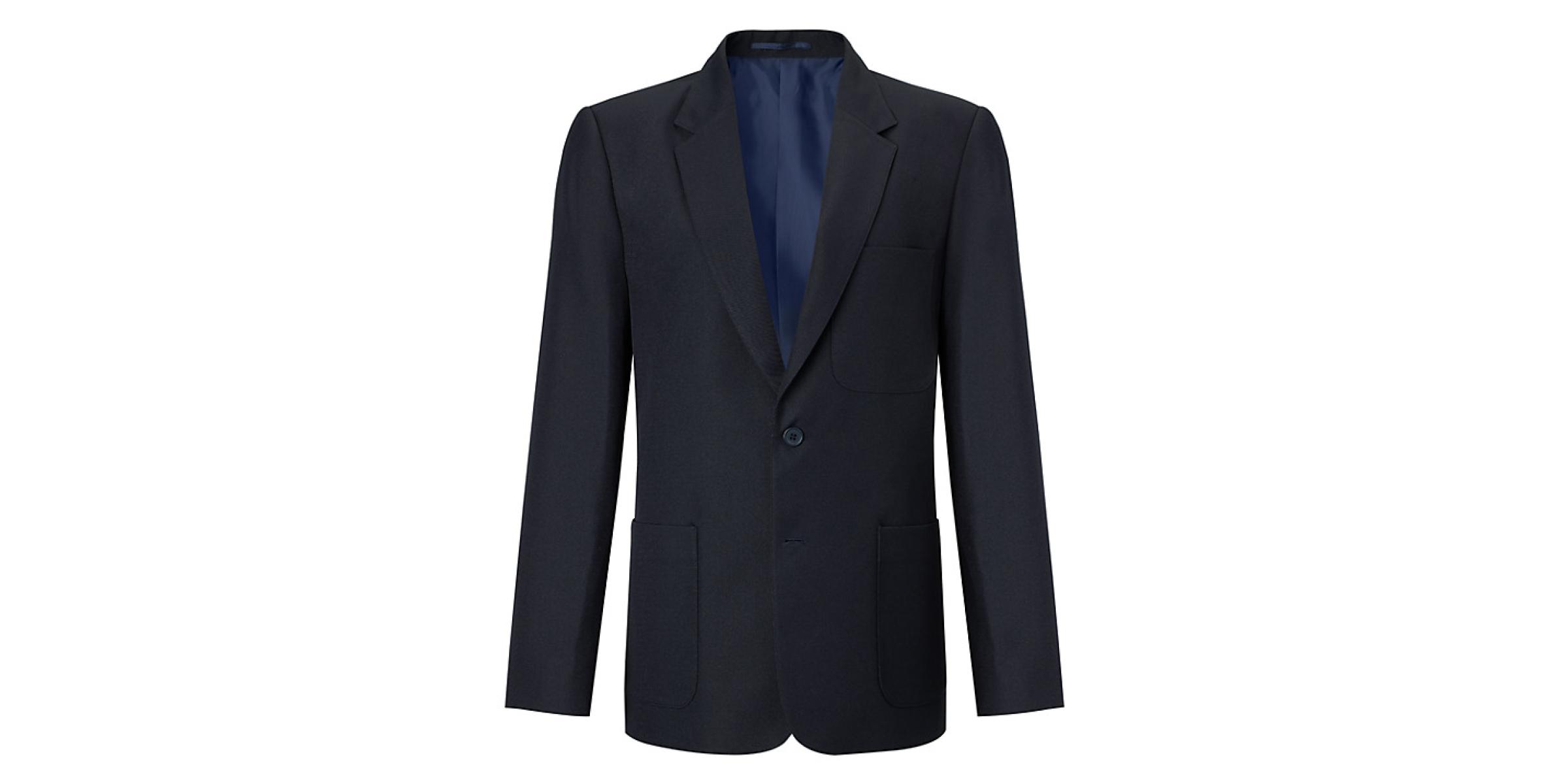 Manufacturer of navy blue American-style blazers for school uniforms.