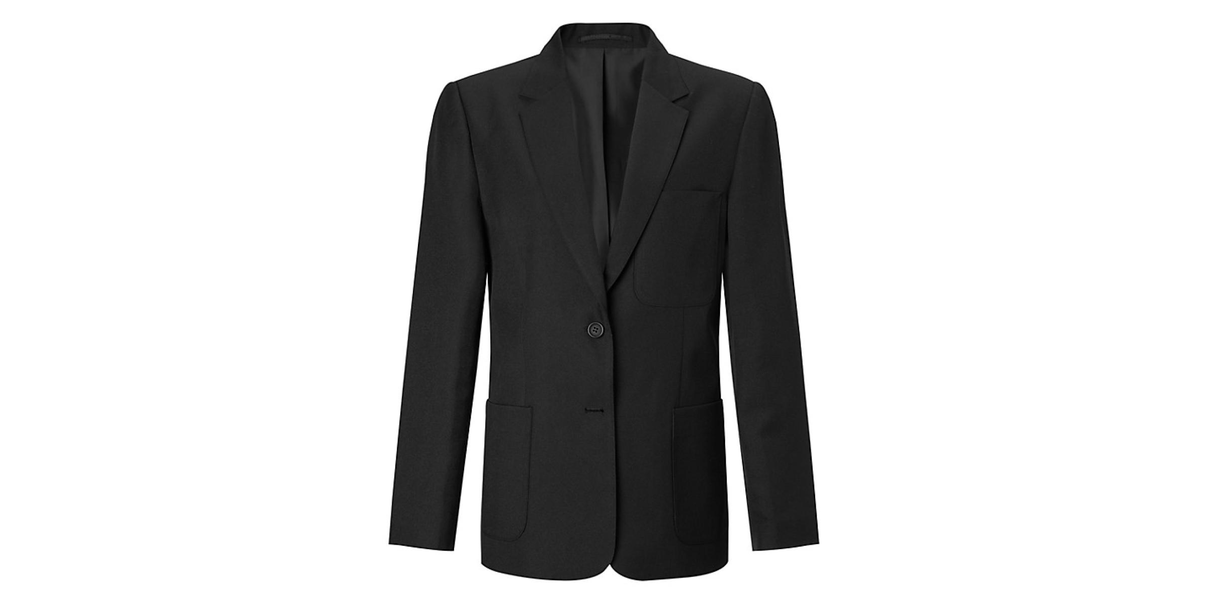 American school blazer manufacturer for school uniform black color.
