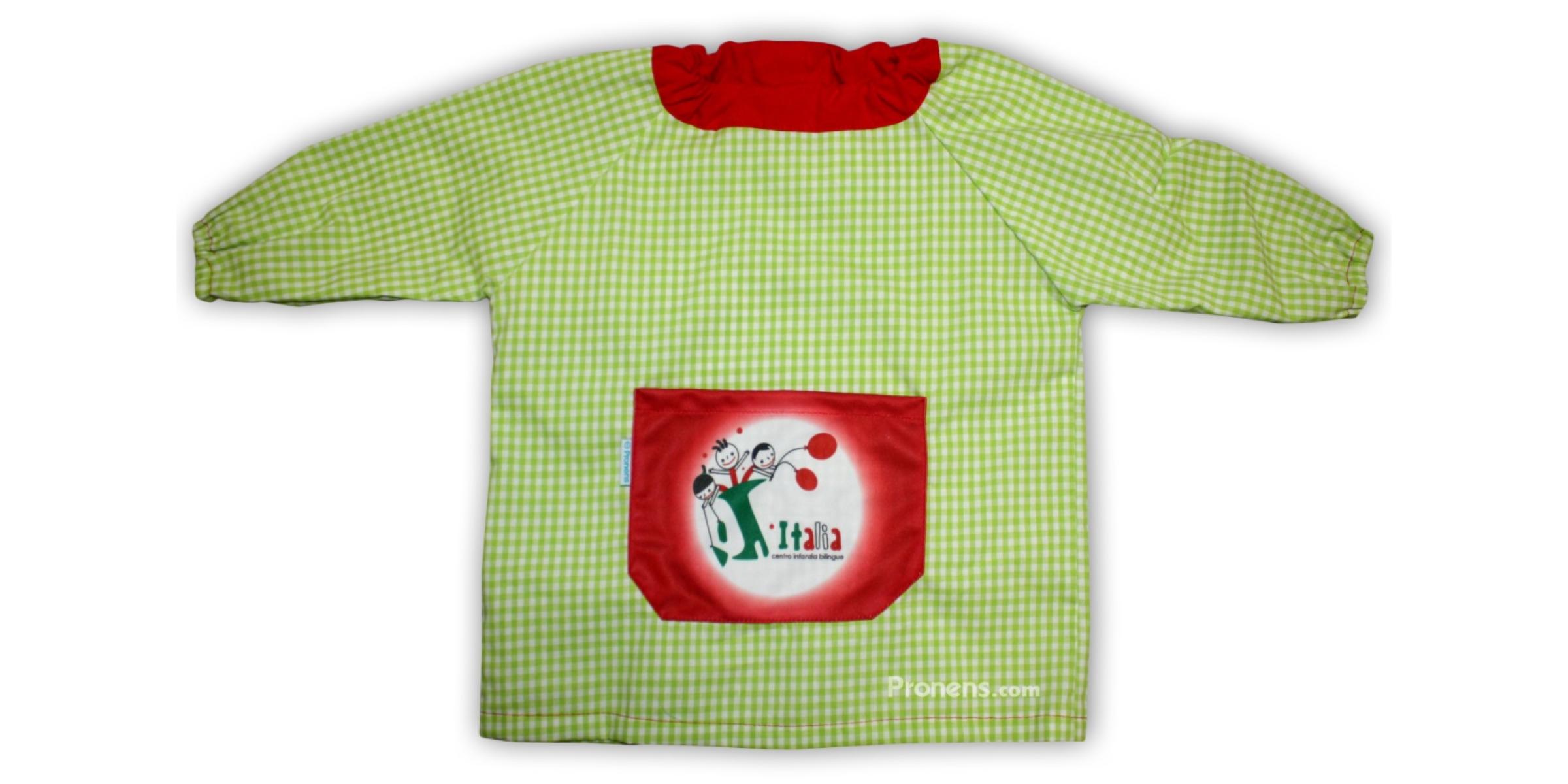 Fabricant de bates escolars personalitzades sense botons per a col·legis - col·legi italià