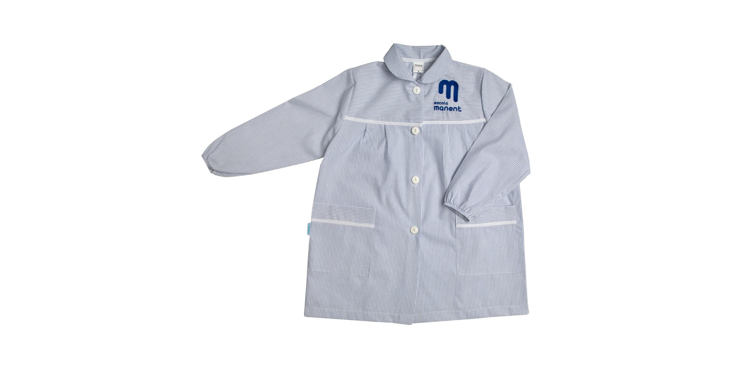 Fabricant de blouses scolaires personnalisées pour écoles avec rayure grise