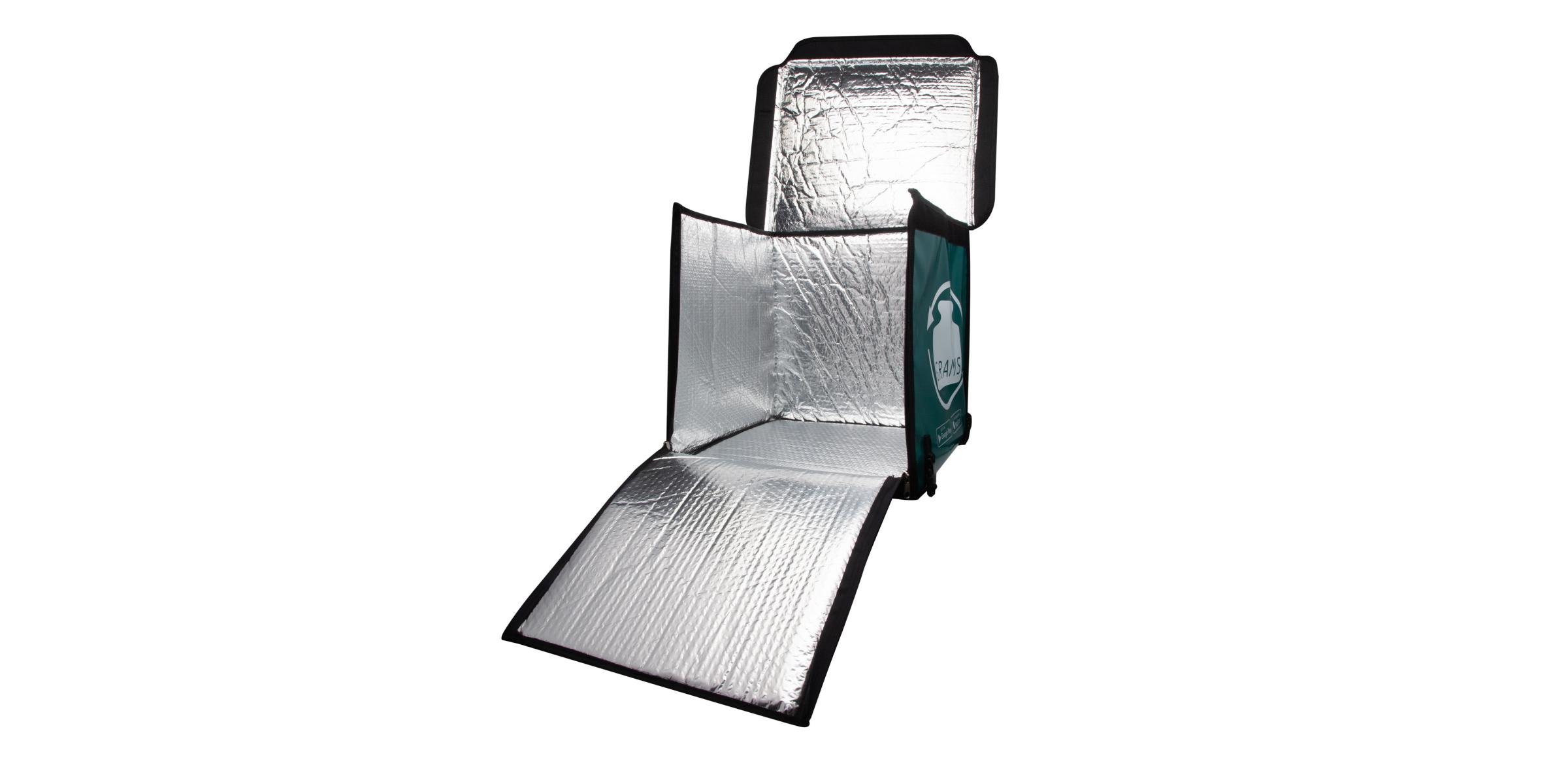 Fabricant motxilles smart delivery personalitzades per a repartiment de paqueteria - Smart delivery bag Grams - oberta