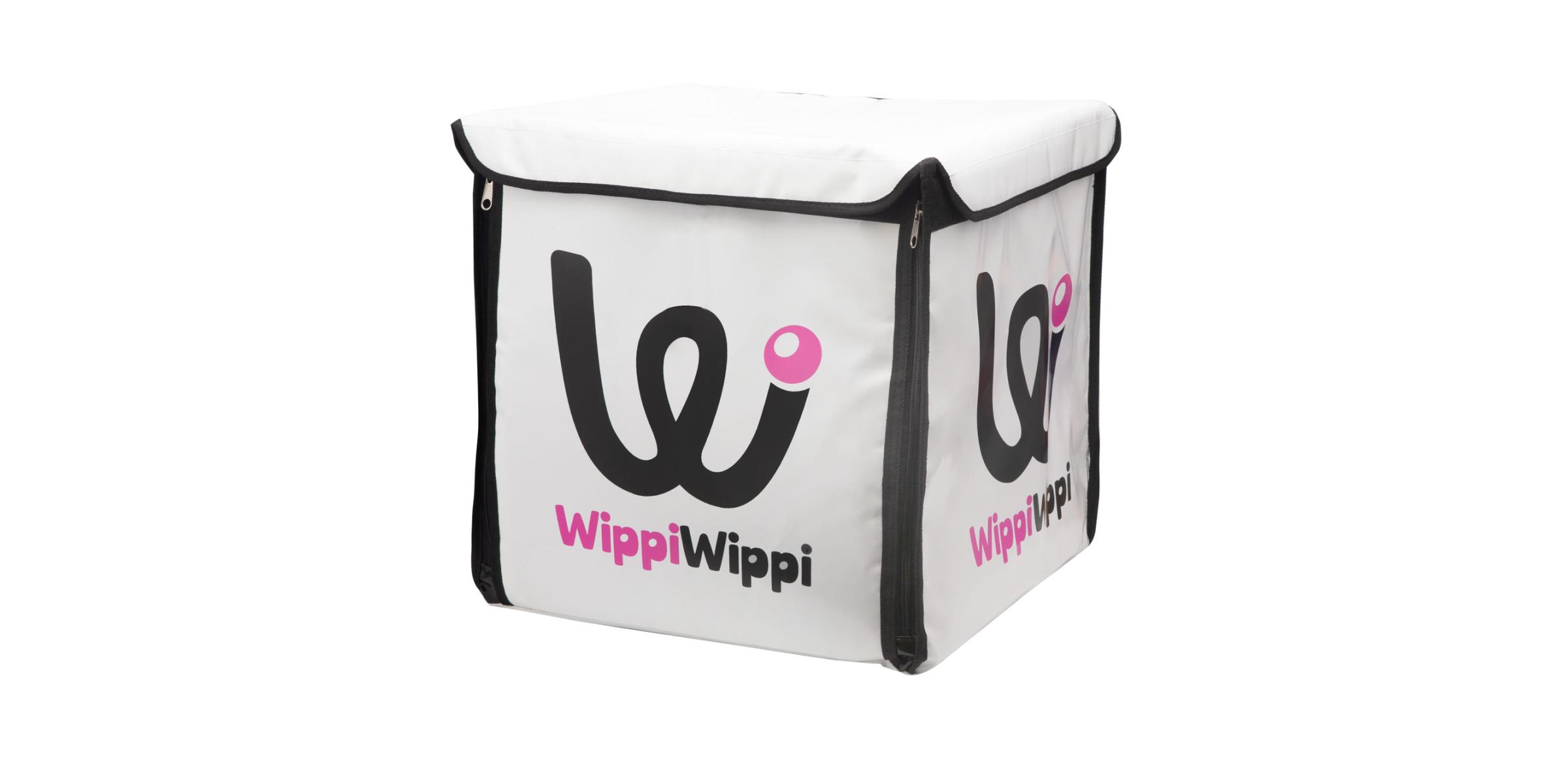 Motxilla tèrmica delivery bag personalitzada repartiment a domicili pizzes per Wippi wippi