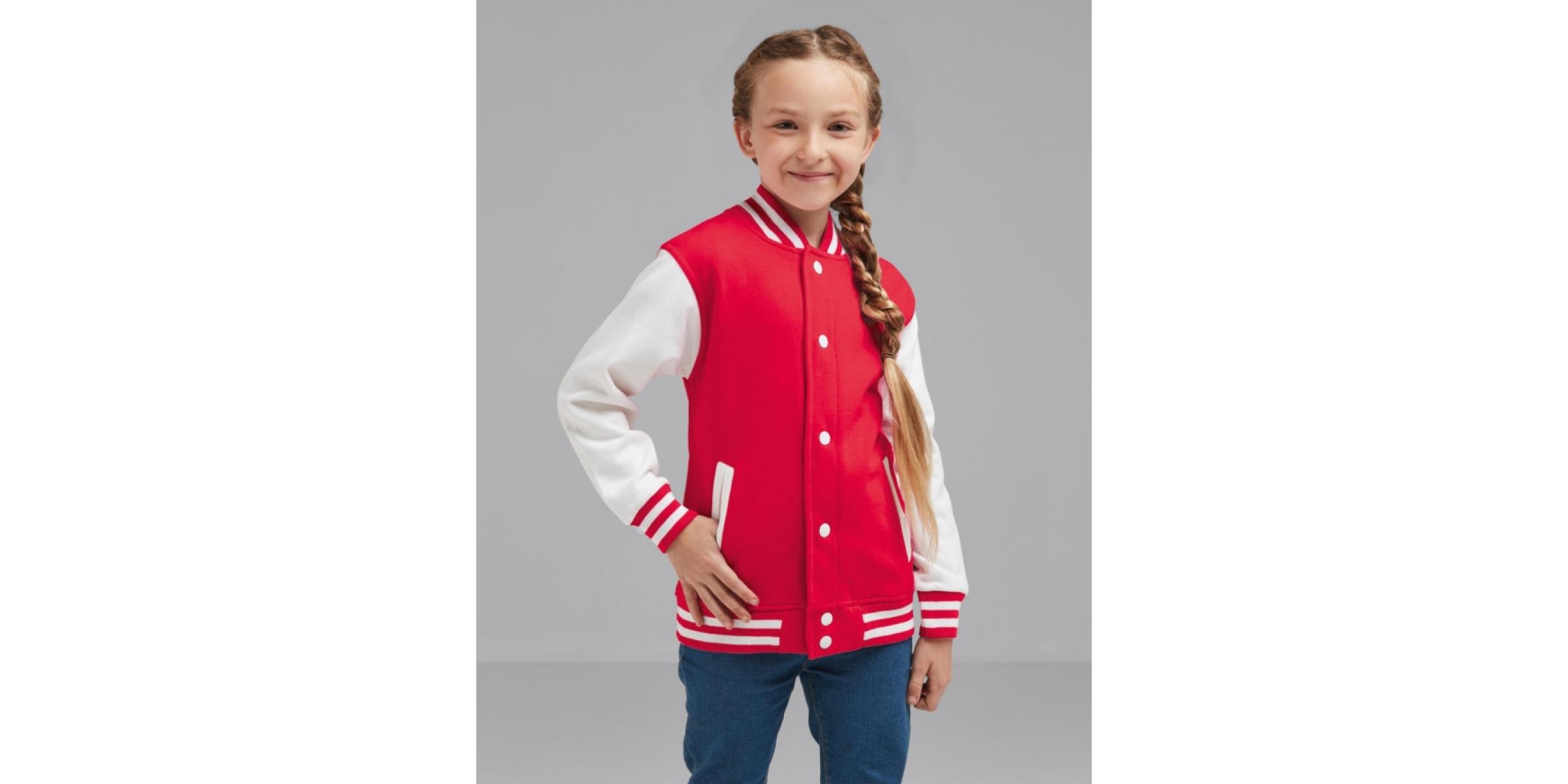 Fabricant de jaqueta universitària beisbolera infantil personalitzada per a escoles i clubs esportius