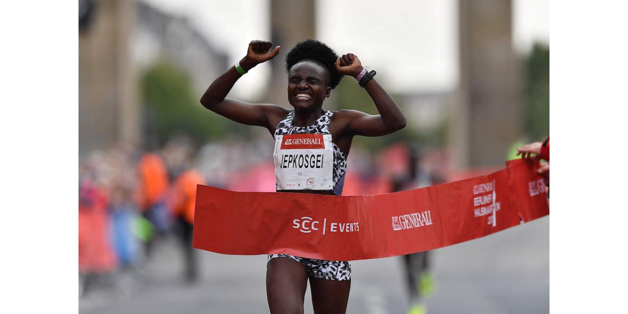 Cinta de meta marató