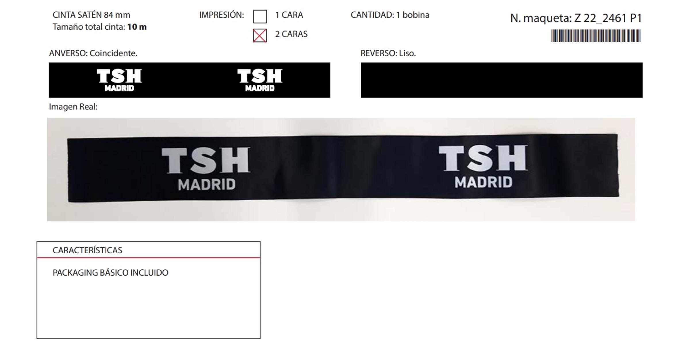 Fabricant de Cinta d’inauguració personalitzada per a la Comunitat de Madrid