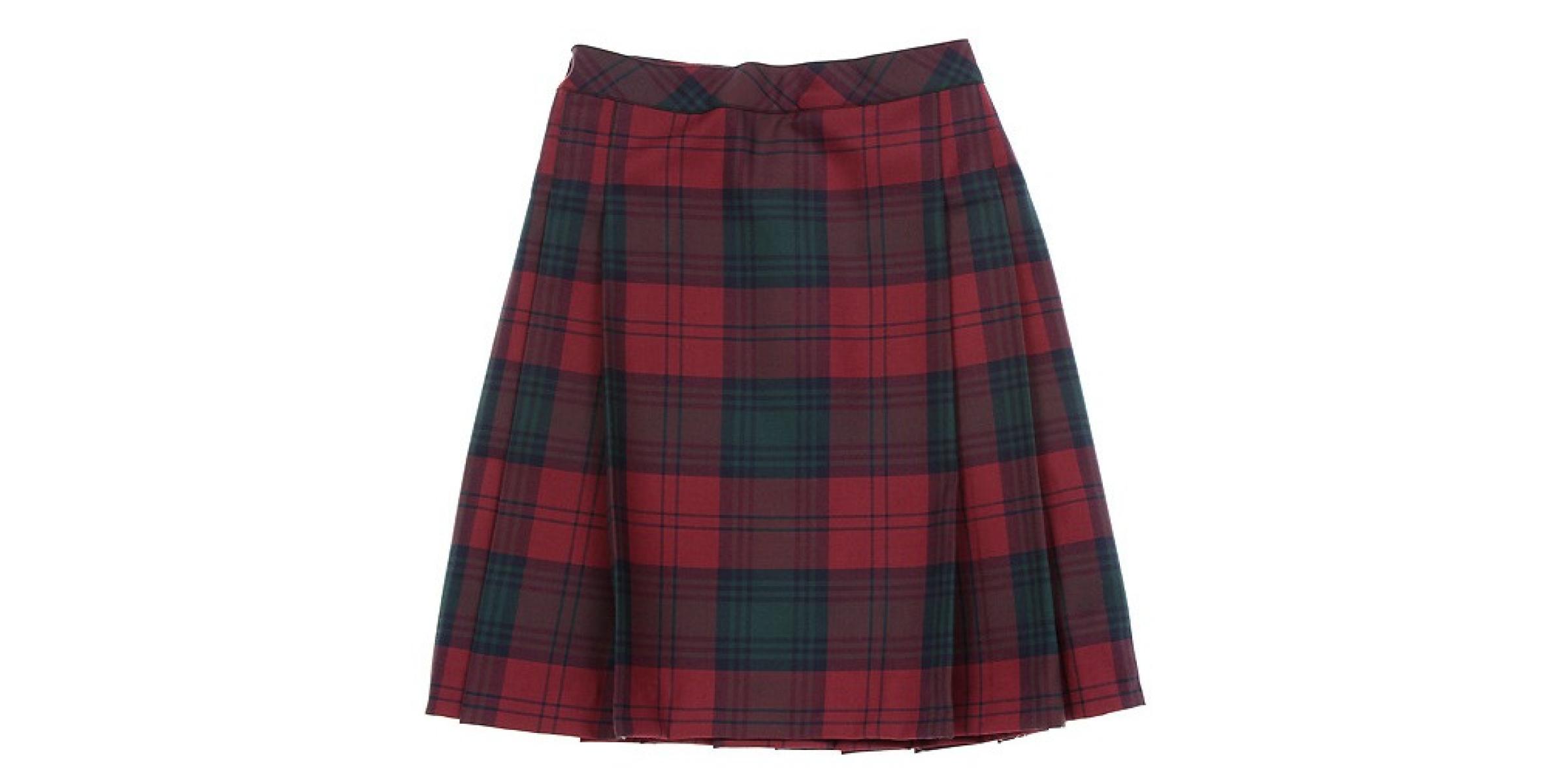 Jupe scolaire à carreaux rouges - Uniformes scolaires Pronens