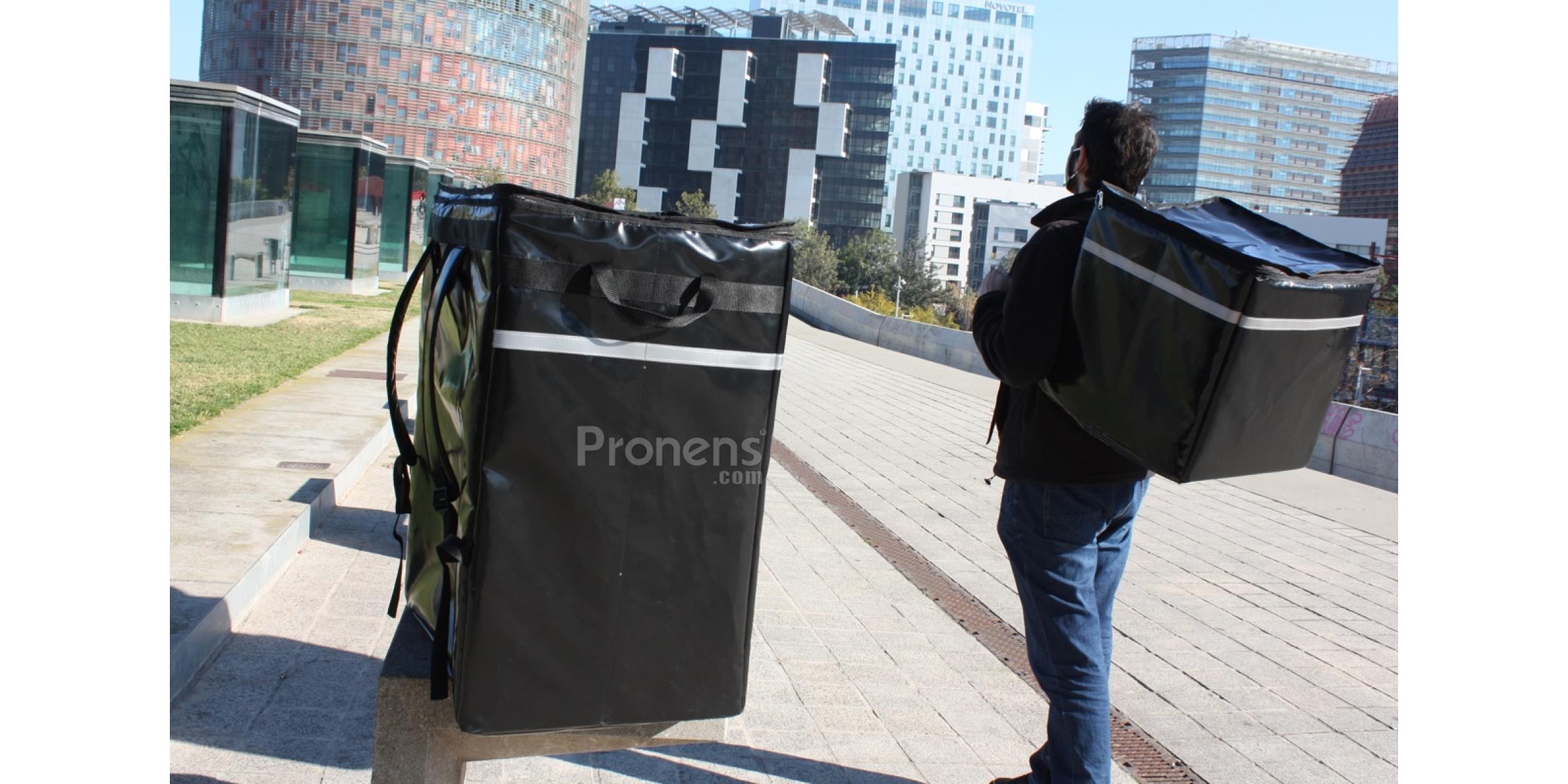 Fabricante mochila delivery reparto de paquetes a domicilio tipo saca mochila de Amazon