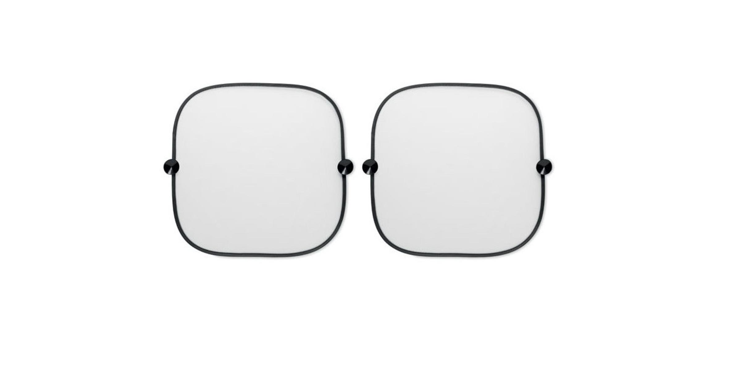 set de dos parasoles traseros de coche personalizables