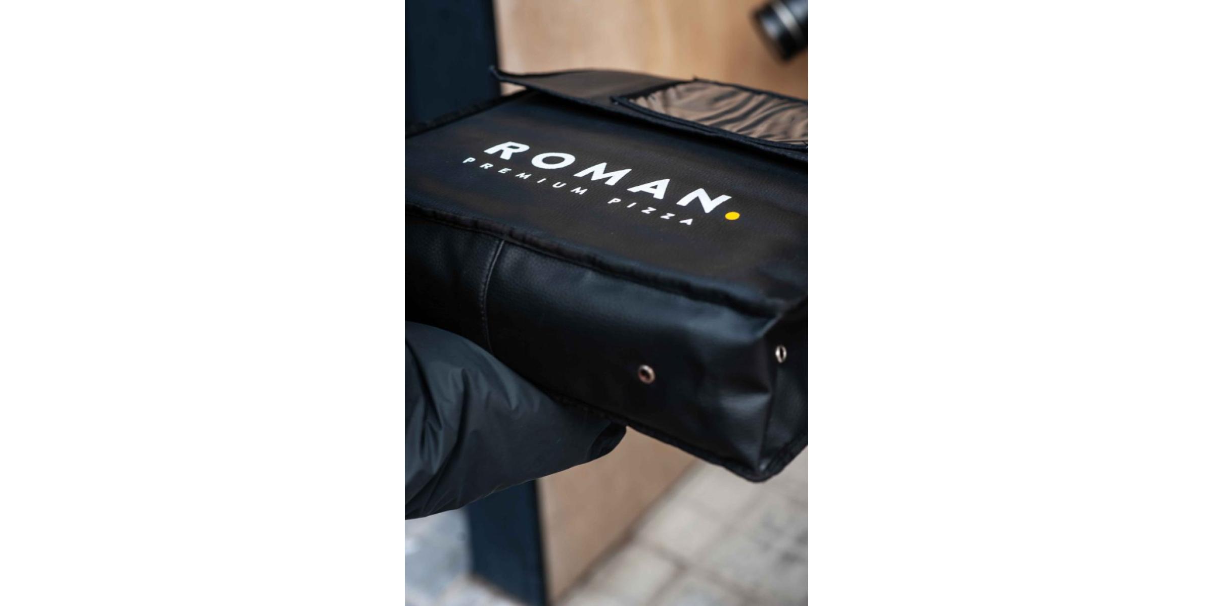 Servicio de pizzas a domicilio bolsa térmica porta pizza roman