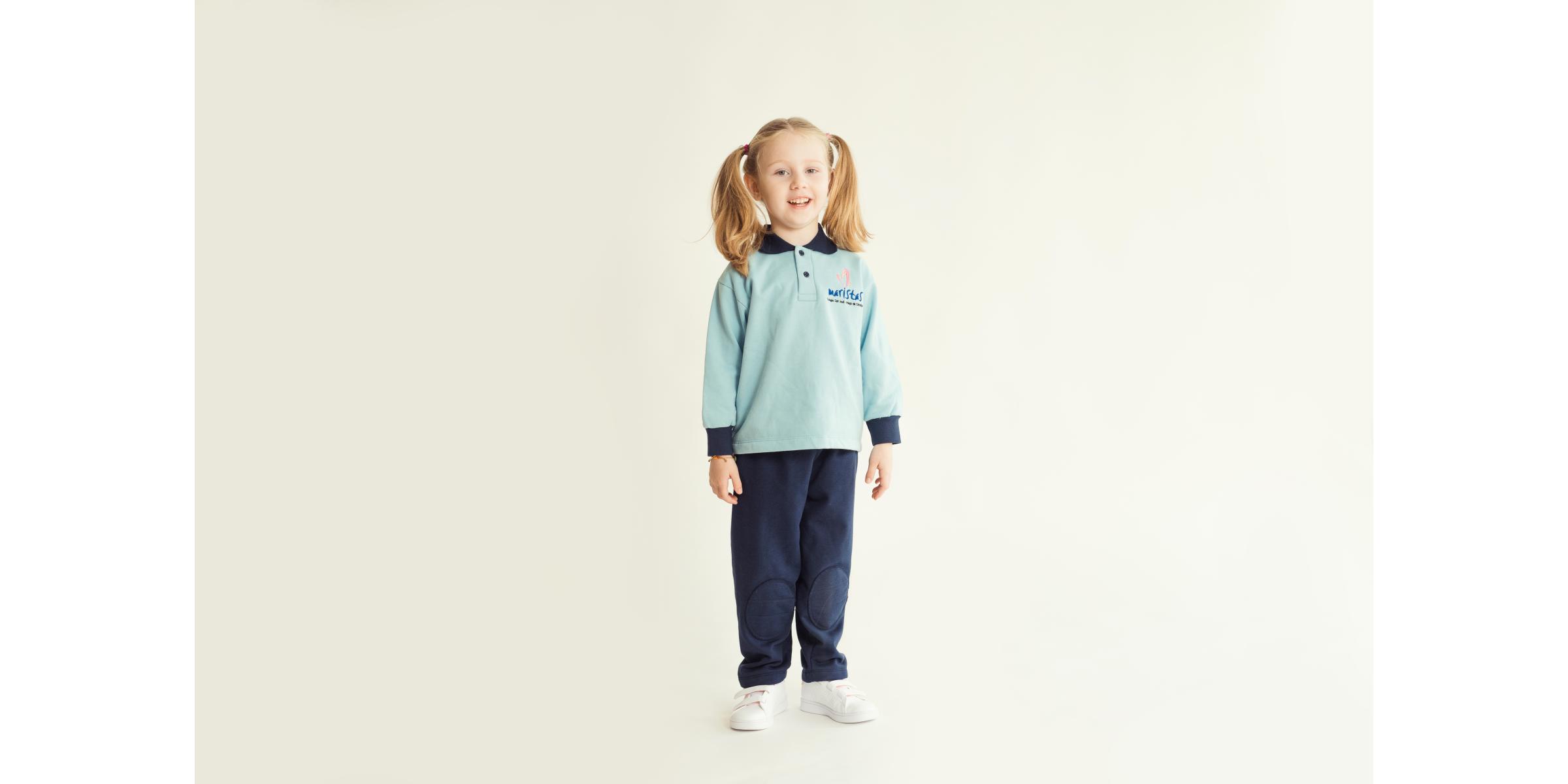 Fabricant de xandall escolar de felpa cotó per a uniformes escolars de col·legis - davant