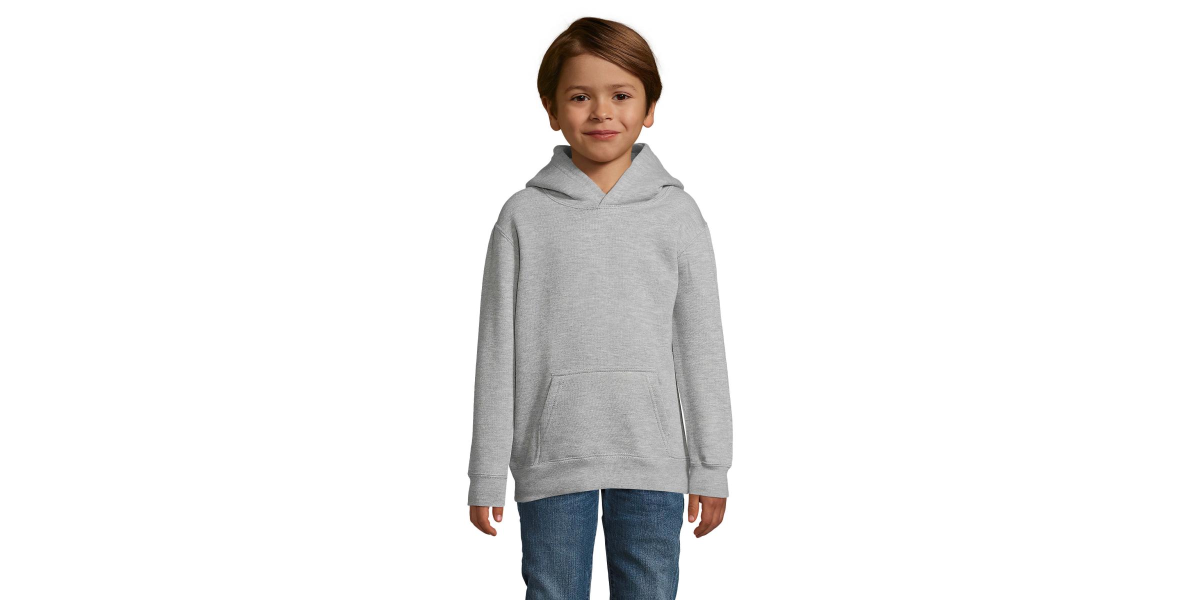 Fabricant de dessuadora bàsica amb caputxa per uniformes escolars de col·legis - gris