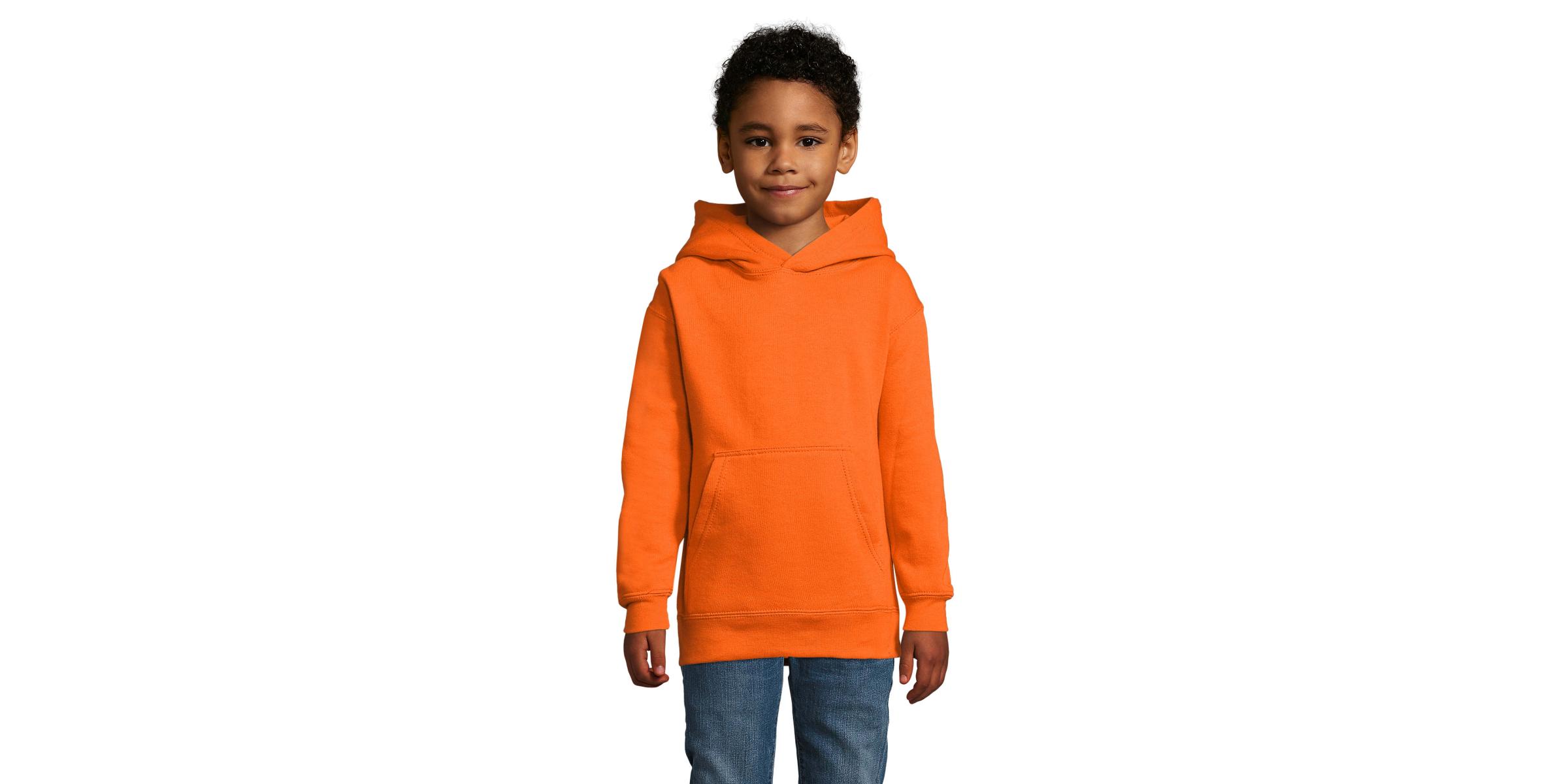 Fabricant de dessuadora bàsica amb caputxa per a uniformes escolars d’escoles - taronja