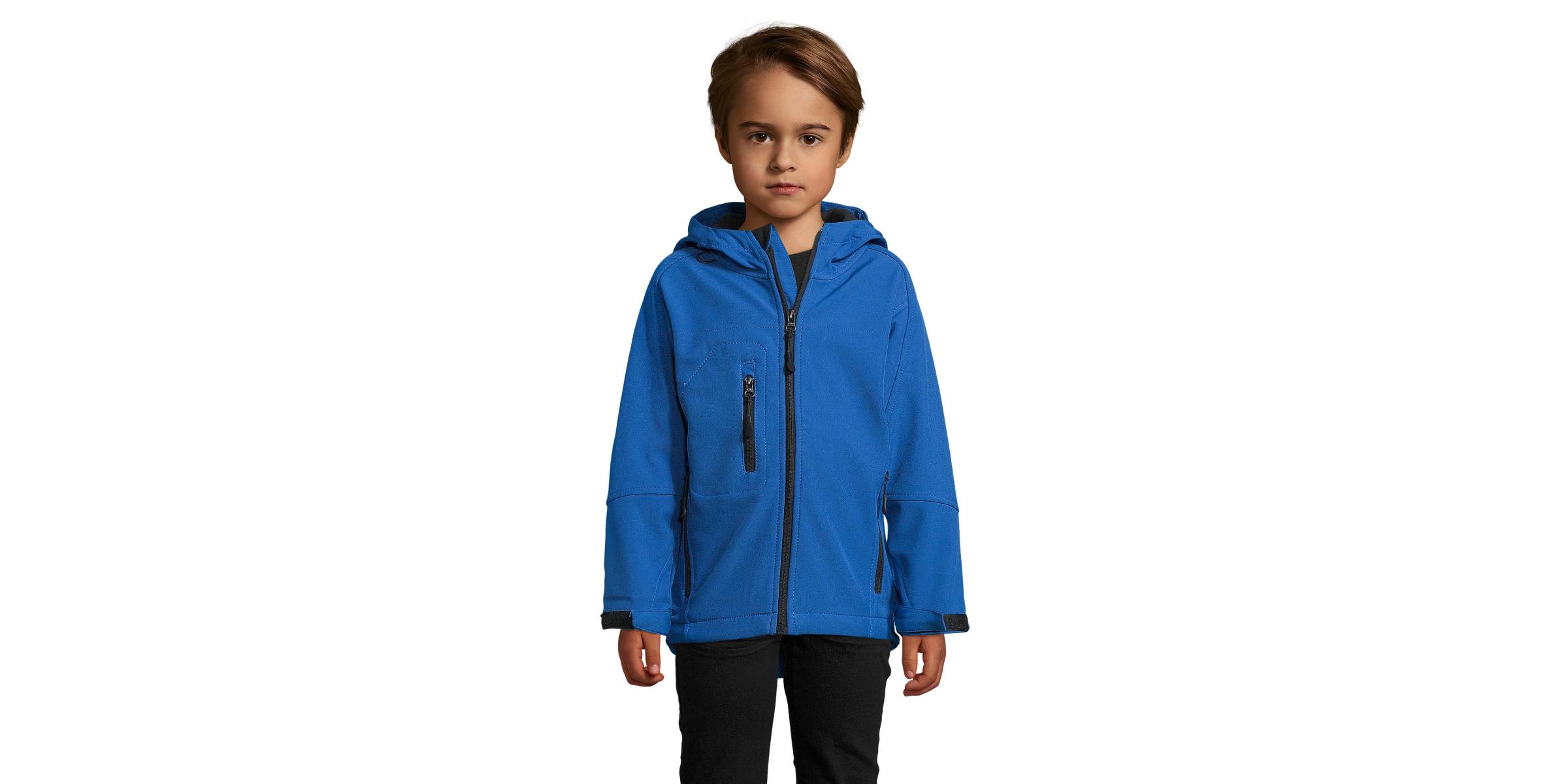Fabricant jaqueta softshell infantil escolar personalitzada per a escoles - blau royal