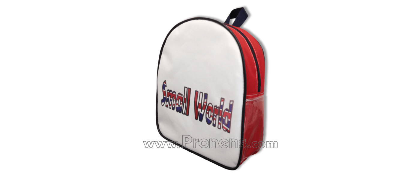 Fabricant de motxilles escolars per escola Small World - Motxilles escolars Pronens